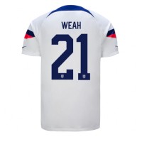 Maglie da calcio stati Uniti Timothy Weah #21 Prima Maglia Mondiali 2022 Manica Corta